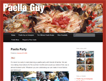 Tablet Screenshot of paellaguy.com
